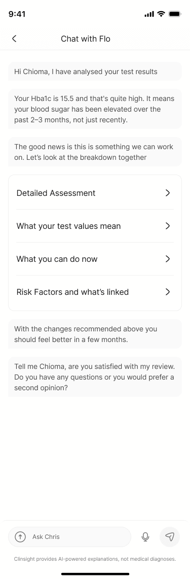 Conversational AI, screen 2 of 3