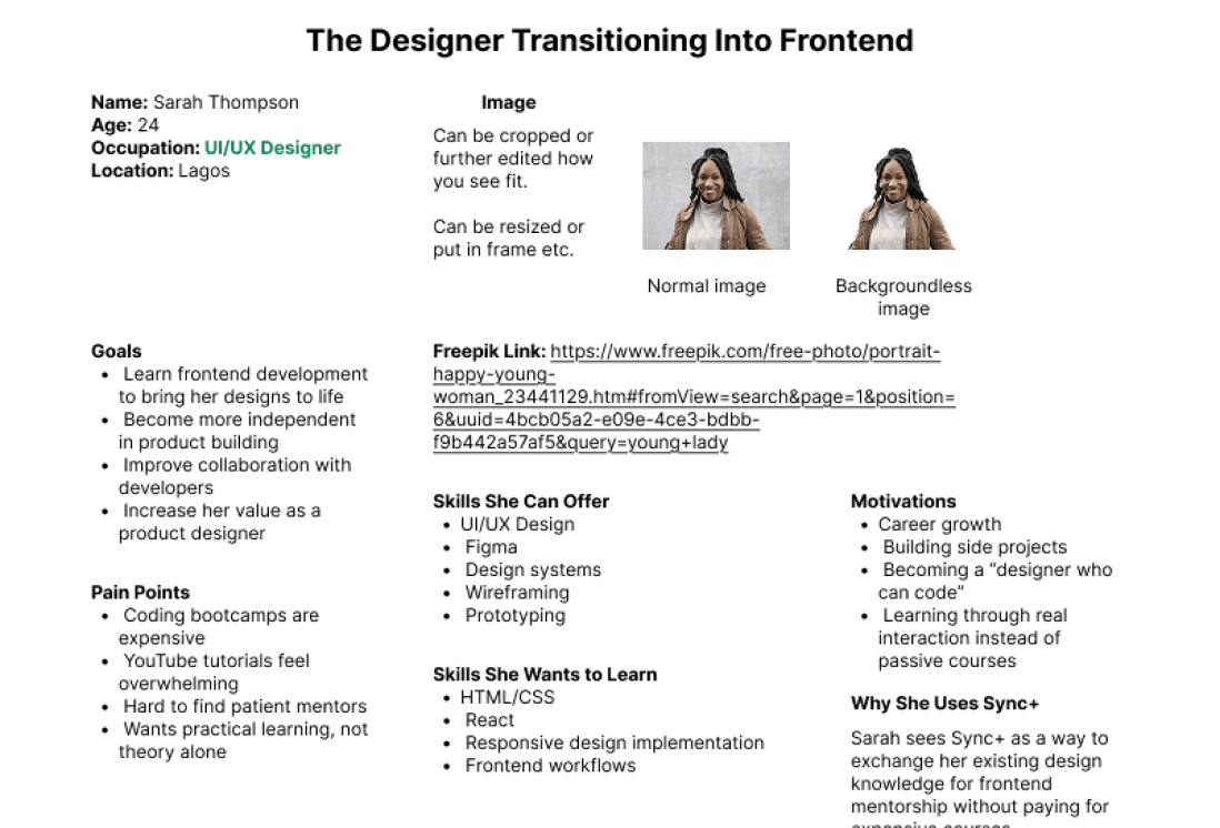 Sync+ user flow